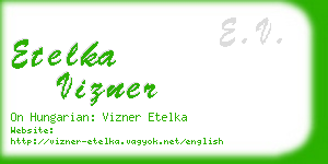 etelka vizner business card
